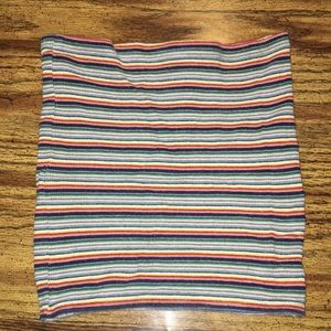 Brandy Melville rainbow striped tube top